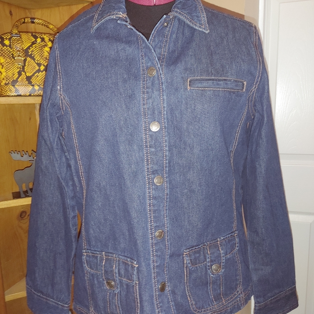 Northern Reflections snap button Jean Jacket
